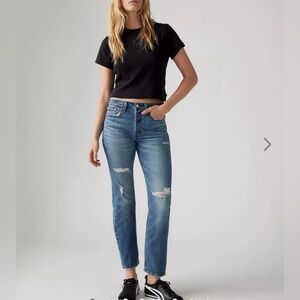 Levi’s Premium WEDGIE STRAIGHT FIT Hight Waisted WOMEN'S JEANS W32 Medium Wash